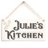 Personalised Kitchen Sign - Unique Vintage Look Kitchen Gift Plaque