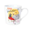 Me To You Bear Graduation Boxed Mug Ceramic, Blue,gold,grey