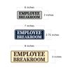 Standard Employee Breakroom Sign (Red) - Medium - (10 Pack)