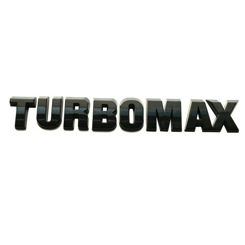 2pcs New Hood Letter Logo Emblem Badge Adhesive Nameplate Compatible with 2024-2025 Silverado Turbo-max 85079242 (Glossy Black)