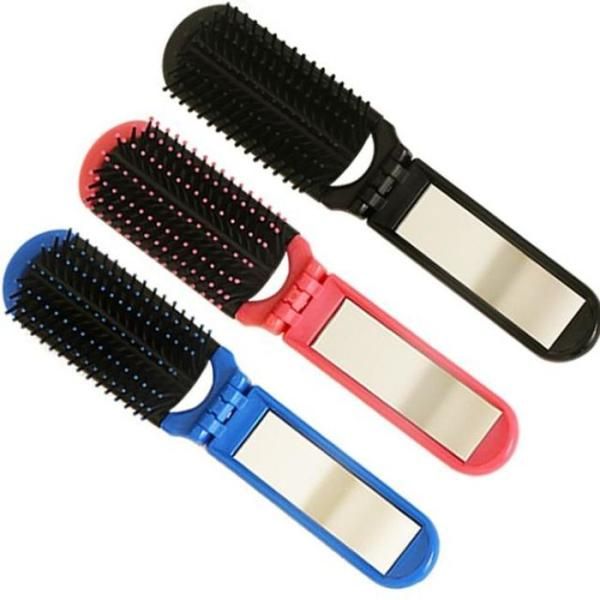 [OF77L327] Mirror Comb Portable Mirror Comb Hair Comb Folding Mirror Comb 10 Pieces