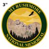 Mt. Rushmore Patch Embroidered Applique Nature Badge, Park Souvenir Hook Loop