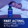 Vicks NyQuil Cold and Flu Relief Liquid Medicine, Powerful Multi-Symptom Nighttime Relief for Headache, Fever, Sore Throat, Minor Aches and Pains, Sneezing, Runny Nose, and Cough, 8 FL OZ