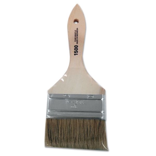 Linzer 3" FLAT CHIP BRUSH White China Epoxy Glue Oil Paint Dusting 12 per box
