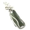 Moldavite Gemstone Sterling Silver Wire Wrapped Pendant 03