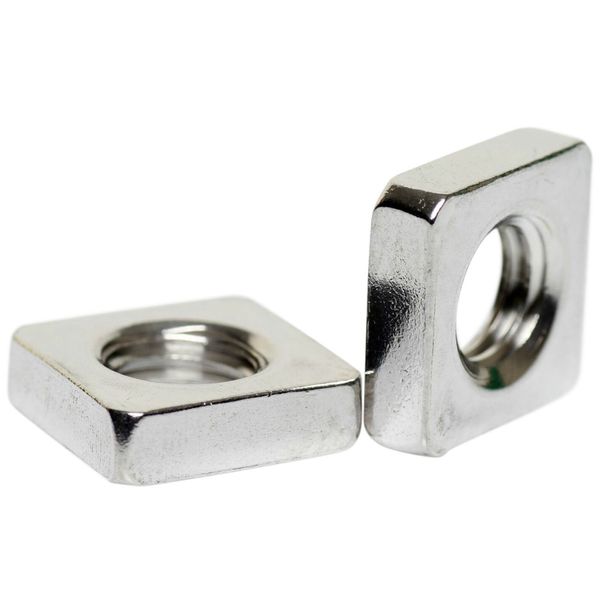 A2 Stainless Steel Square Nuts Thin Type DIN 562 M10-5 Pack