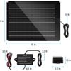Solar Battery Charger Maintainer,  15W Solar Panel Kit for Dump Trailer Built-In