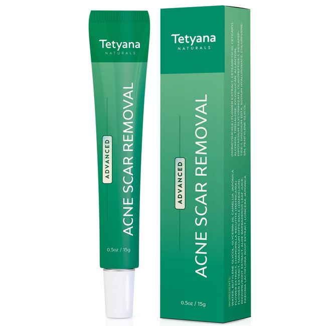 Tetyana naturals Scar Gel, Acne Scar Removal for Face & Body Old & New Scars from Cuts Stretch Marks, C-Sections & Surgeries With Natural Herbal Extracts Formula (15g)