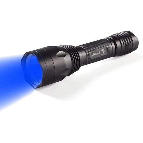 UltraFire Blue Light Flashlight Hunting Torch 256 Yard 470 nm Wavelength Professional Blue Beam Flashlight Fishing Hunting H-B3
