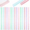 50 Pcs Plastic Binding Combs 1/2" Diameter 30 Ring Comb Binding Spines for Document Organization－85 Sheet Capacity（Multi-Color）