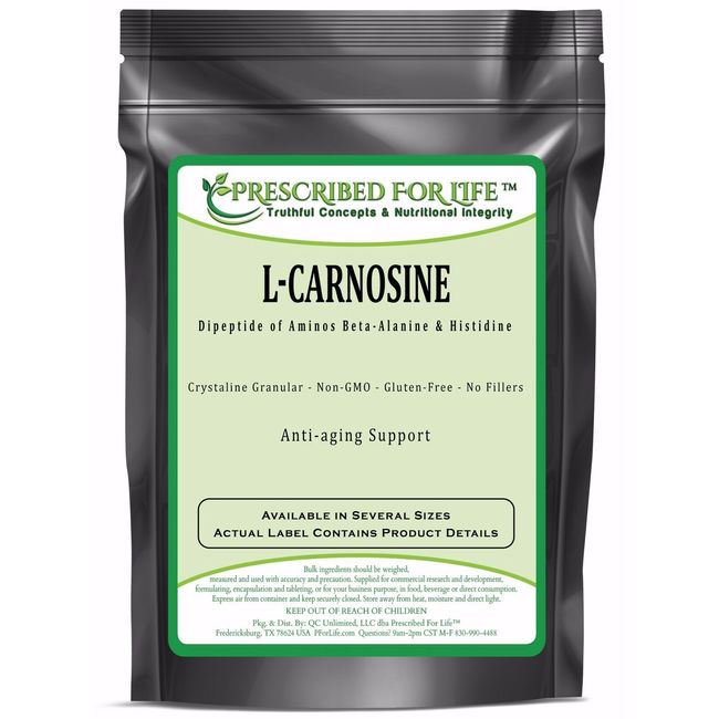 Carnosine (L) - Natutral Dipeptide of Amino Acids Beta-Alanine & Histidine, 1 kg