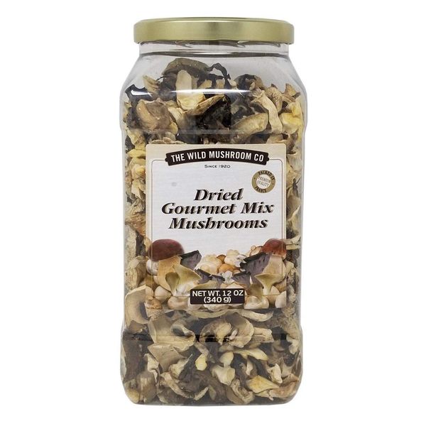 The Wild Mushroom Co. Dried Gourmet Mix European Mushrooms 12 Ounces (340g)