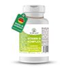 Vitamin B Complex High Dose with All 8 B Vitamins - for Energy, Nerves & Mental Performance - Vegan & No Additives - 60 Capsules - Made in Germany - Nutri-Leaf