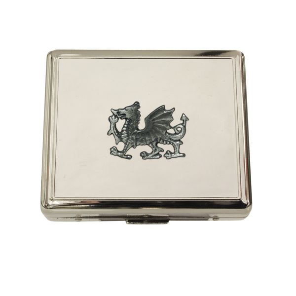 Knight Welsh Dragon Contact Lens case Accessories and Mirror