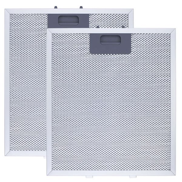 Upgraded W10169961A Range Hood Filter Replacement, Fits Whirlpool, Ikea, Kitchen Aid, Jenn Air, Aluminum Mesh Hood Grease Filter 10.5x12Inch, HR Huare Technology Aluminum Range Hood Vent Filters,2PCS