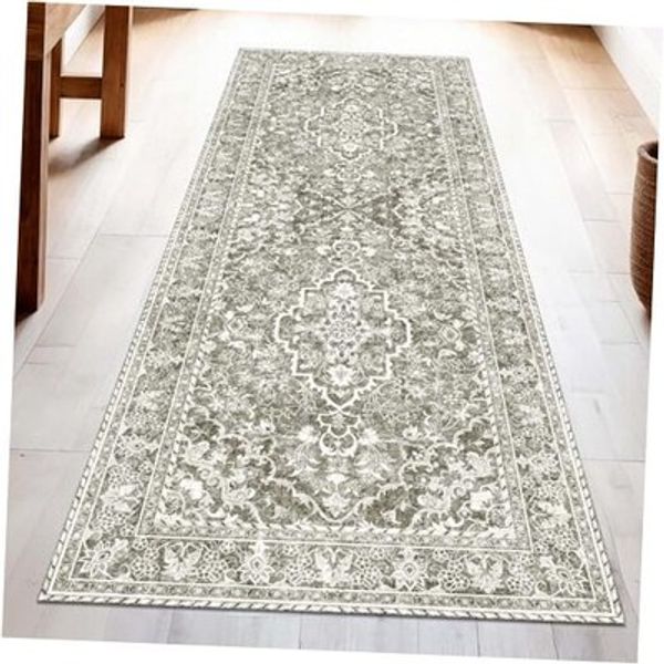 Washable Runner Rug 2.5x10 | Non Slip Rug Runners for Hallways, Entryways,