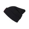 Nebelkind Beanie Black with Woven Patch Warm OneSize Unisex