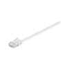Goobay 95158 CAT 6 Flach-Patchkabel, U/UTP, Weiß