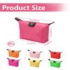 6pcs Travel Comestic Bags Multicolour Dumpling Shaped Storage Bag Small Zip Makeup Organizer Bag Waterproof Bathroom Toiletry Clutch Pouch for Girls Women