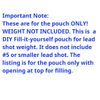 XS Scuba 4LB U-Fill Soft Weight Pouches