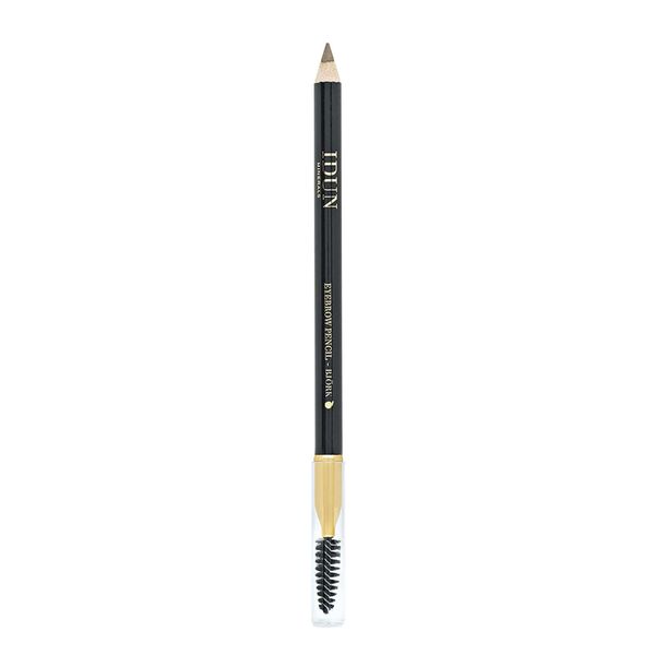 Idun Minerals - Eyebrow Pencil - Naturally Feathered, Minimally Enhanced - Styled For A Dramatic Impact - Smooth And Textured Blendability - Adds Definition And Shape - Bjork Light Brown - 0.04 oz