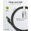 goobay 61091 - CAT 8.1 Network Cable/LAN Cable - High Speed 40Gbits Patch Cable with S/FTP PiMF Shielding/Black / 0.25 m