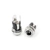 sourcing map 7 Pcs 5.5x2.1mm DC Power Supply Jack Socket Female Panel Mount Connector