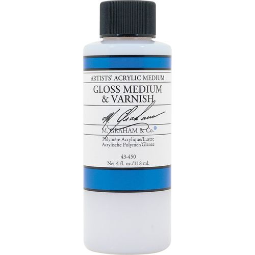 M. Graham 4-Ounce Acrylic Medium, Gloss