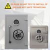 Safe Lock Replacement Swing Bolt Chrome Finish Digital Keypad 2 User Code Lock