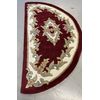 Red Half Moon Design 69cm x 137cm Wool Rugs