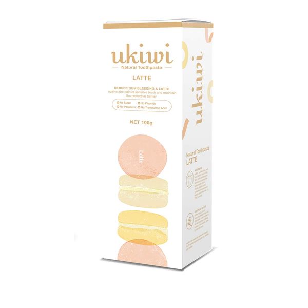 ukiwi Natural Macaron Toothpaste 3.5 oz (100 g) (Latte)