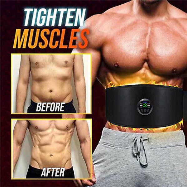 EMS ABS Abdominal Muscle Core Toning Trainer Stimulator Toner Tactical Gym Belt