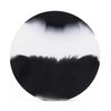 Solid Marble White & Black Silicone Earring Plugs (12mm)
