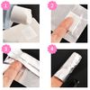 100 Pieces Nail Polish Remover Nail Foil Wraps with Cotton Pad Soak Off Removal Foil Wraps for Acrylic/UV/Gel Polish