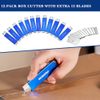 WORKPRO 12PCS Box Cutter Retractable Utility Knife Box Cutter Opener Razor Blade