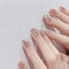 Pink Crystal Nail Butterfly Decoration Make You More Nice 24pcs Nail Tips for Wedding, Party, Holiday, Dating, Prom, Daily Life