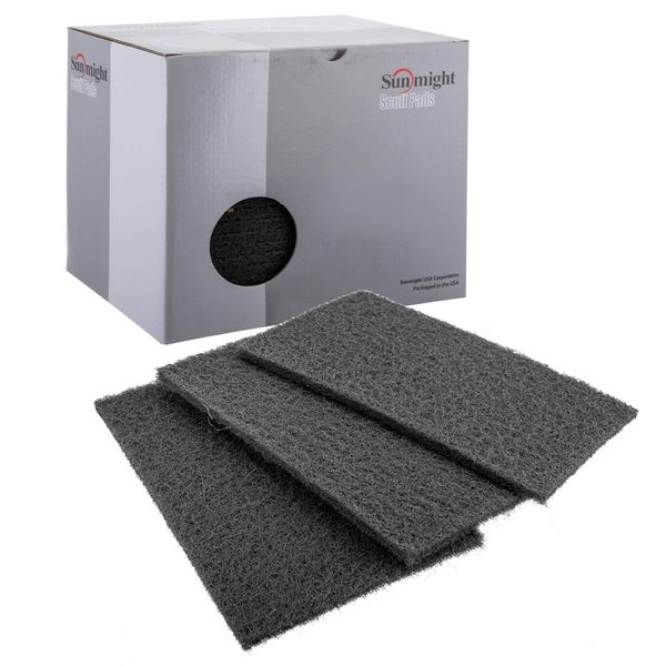 Sunmight Scuff Pad 6" x 9" Gray Pad, 80200, 20 Pads, 1 Pack