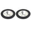 X AUTOHAUX Top Shock Absorber Mount Plates Set Black Rubber Shocks Damping Disk