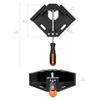 Housolution 90 Degree Corner Clamp for Carpentry Welding Right Angle Fixing Picture Frame Fixing Plate Width Less Than 70mm - Black