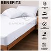 Super Soft Small Double Fitted Sheet Polycotton Bedding White Plain Dyed Anti Wrinkle Plain 4Ft Bedsheet