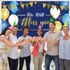 We Will Miss You Party Decorations, Extra Large Going Away Backdrop Miss You