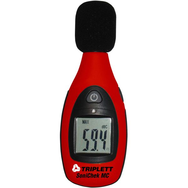 Triplett TSC-MC1 SoniChek Compact Decibel Sound Level Meter for Home Theater and Alarm Systems - C Weighted Measurement Reads 40 to 130dB