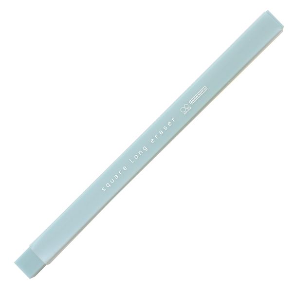 Square Long Eraser [Mint Blue] Eraser, Dull Color, S4219783