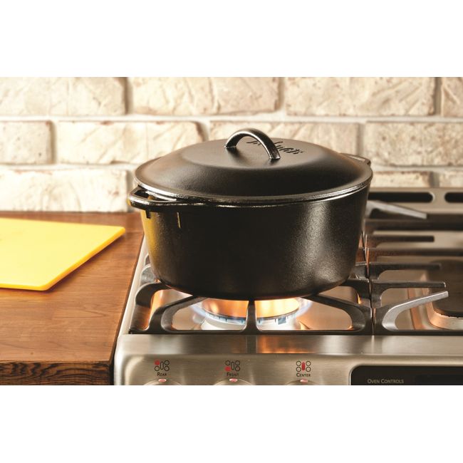 Lodge 7 Quart Cast Iron Dutch Oven, With Loop Handles – Atlanta Grill  Company
