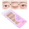 70 Pairs Invisible Double Eyelid Sticker Eyelid Sticker Glue-Free Self Adhesive Double Lasting Eyelid Sticker Makeup Tool Droopy Eyelid Stickers(Half Round Shape)