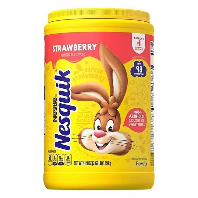 Nesquik Strawberry Powder Drink Mix (41.9 oz.)-FREE SHIPPING