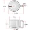 112203 R2N Food Processor 3 Quart Clear Bowl Compatible with Robot Coupe