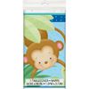 Unique Party 49743 - Plastic Boy Monkey Baby Shower Tablecloth, 7ft x 4.5ft