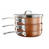 Gotham Steel Stackmaster - The Great 8 Piece Set Nonstick Space Saving Pans