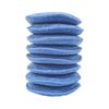 Polyte Microfibre Detailing Wax Applicator Pad 8 Pack, 13 cm (Blue)